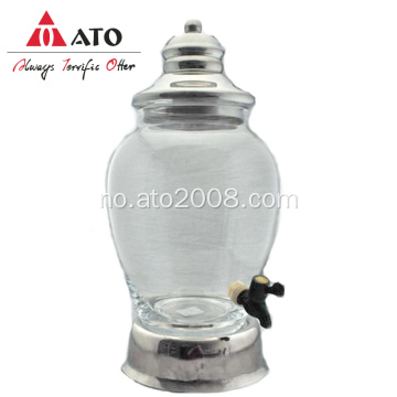 Inngravert glassdrikkjuice Dispenser Glass med spring